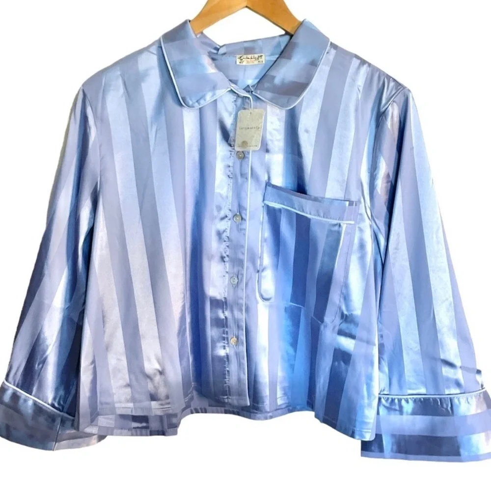 💫 FREE PEOPLE® Pajama Party PJ Set in Hazy Blue
